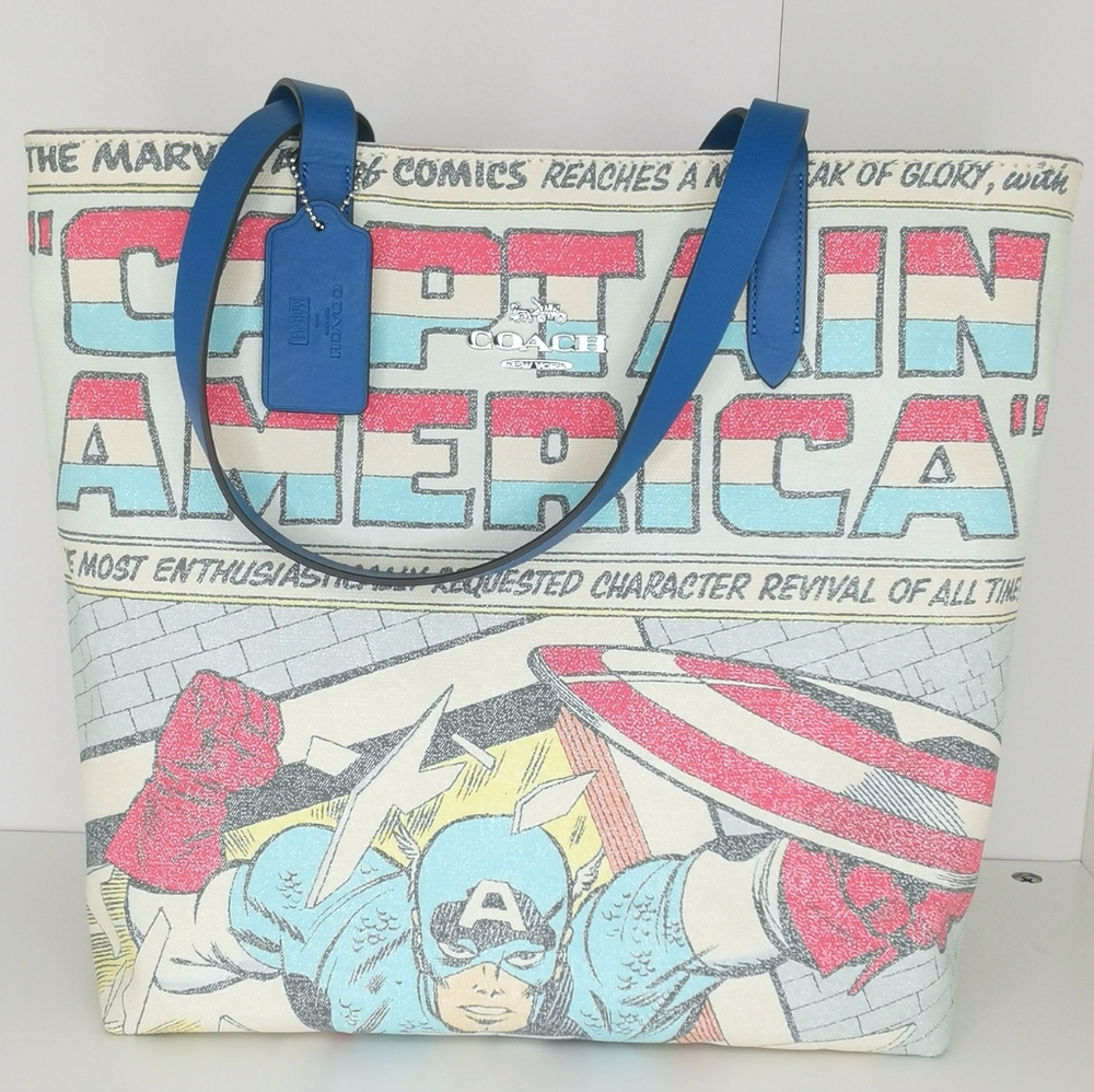Coach X Marvel Tote with Captain America